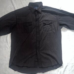 Wrangler Men's Charcoal Button-Up Jacket